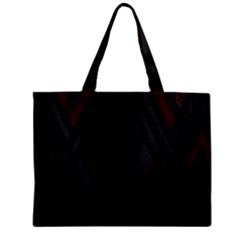 Abstract Dark Simple Red Zipper Mini Tote Bag