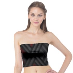 Abstract Dark Simple Red Tube Top