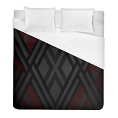 Abstract Dark Simple Red Duvet Cover (Full/ Double Size)