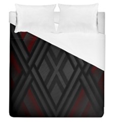 Abstract Dark Simple Red Duvet Cover (Queen Size)