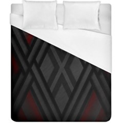 Abstract Dark Simple Red Duvet Cover (California King Size)