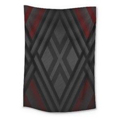 Abstract Dark Simple Red Large Tapestry