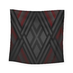 Abstract Dark Simple Red Square Tapestry (Small)