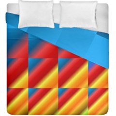 Gradient Map Filter Pack Table Duvet Cover Double Side (king Size) by Simbadda