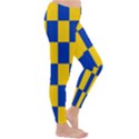 Flag Plaid Blue Yellow Classic Winter Leggings View3