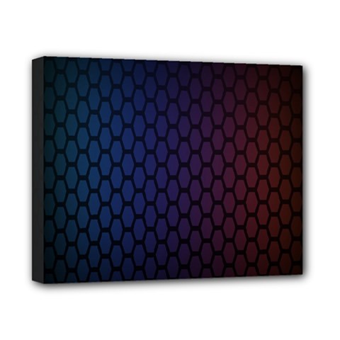 Hexagon Colorful Pattern Gradient Honeycombs Canvas 10  X 8  by Simbadda