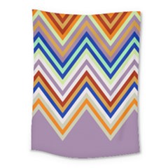 Chevron Wave Color Rainbow Triangle Waves Grey Medium Tapestry by Alisyart