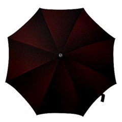 Abstract Dark Simple Red Hook Handle Umbrellas (large) by Simbadda