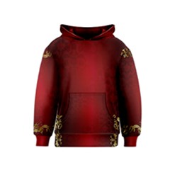 3d Red Abstract Pattern Kids  Pullover Hoodie