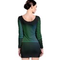 Abstract Multicolor Rainbows Circles Long Sleeve Bodycon Dress View2