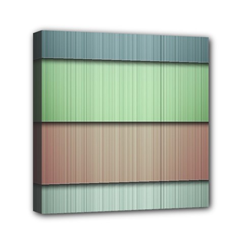 Lines Stripes Texture Colorful Mini Canvas 6  x 6 