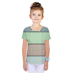 Lines Stripes Texture Colorful Kids  One Piece Tee
