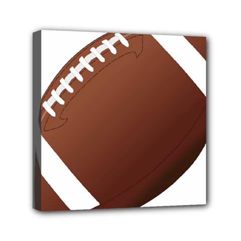 Football American Sport Ball Mini Canvas 6  X 6 