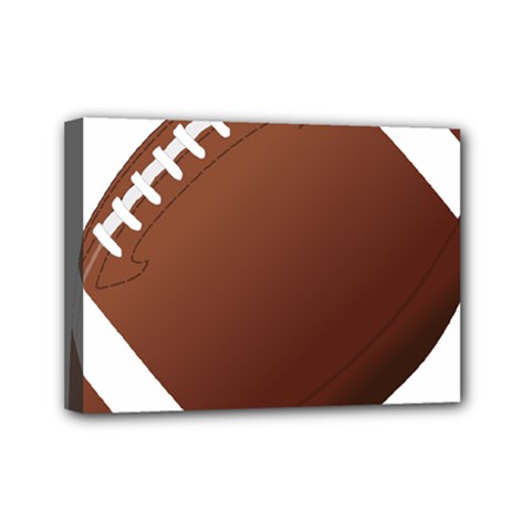 Football American Sport Ball Mini Canvas 7  X 5 