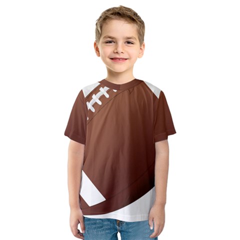 Football American Sport Ball Kids  Sport Mesh Tee by Alisyart