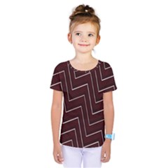 Lines Pattern Square Blocky Kids  One Piece Tee