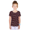 Lines Pattern Square Blocky Kids  One Piece Tee View1