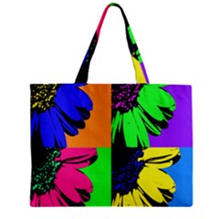 Flower Pop Sunflower Zipper Mini Tote Bag