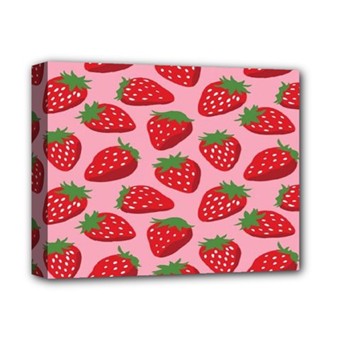 Fruit Strawbery Red Sweet Fres Deluxe Canvas 14  X 11  by Alisyart