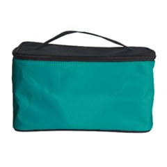 Green Blue Teal Scallop Wallpaper Wave Cosmetic Storage Case