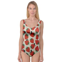 Fruit Strawberry Red Black Cat Princess Tank Leotard 