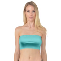 Grey Wave Water Waves Blue White Bandeau Top by Alisyart