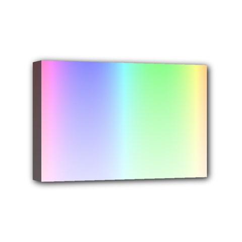 Layer Light Rays Rainbow Pink Purple Green Blue Mini Canvas 6  X 4 