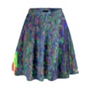 Glitch Art High Waist Skirt View1