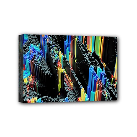 Abstract 3d Blender Colorful Mini Canvas 6  X 4  by Simbadda