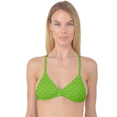 Mages Pinterest Green White Polka Dots Crafting Circle Reversible Tri Bikini Top