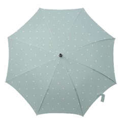 Mages Pinterest White Blue Polka Dots Crafting  Circle Hook Handle Umbrellas (large) by Alisyart