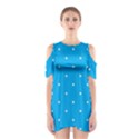 Mages Pinterest White Blue Polka Dots Crafting Circle Shoulder Cutout One Piece View1