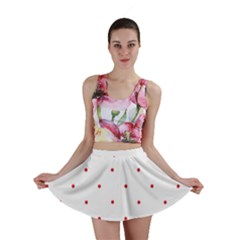 Mages Pinterest White Red Polka Dots Crafting Circle Mini Skirt by Alisyart
