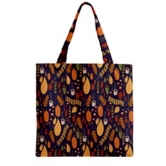 Macaroons Autumn Wallpaper Coffee Zipper Grocery Tote Bag by Alisyart