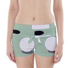 Golf Image Ball Hole Black Green Boyleg Bikini Wrap Bottoms by Alisyart