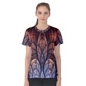 Abstract Fractal Women s Cotton Tee View1