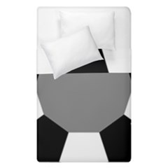 Pentagons Decagram Plain Black Gray White Triangle Duvet Cover Double Side (single Size)