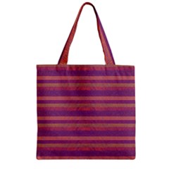 Lines Zipper Grocery Tote Bag by Valentinaart