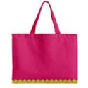 Pink Yellow Scallop Wallpaper Wave Zipper Mini Tote Bag View1
