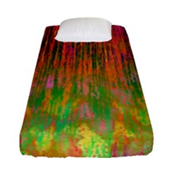 Abstract Trippy Bright Melting Fitted Sheet (Single Size)