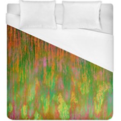 Abstract Trippy Bright Melting Duvet Cover (King Size)