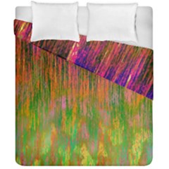 Abstract Trippy Bright Melting Duvet Cover Double Side (California King Size)