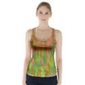Abstract Trippy Bright Melting Racer Back Sports Top View1