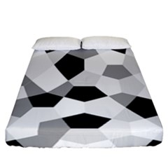 Pentagons Decagram Plain Triangle Fitted Sheet (california King Size)