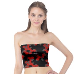 Red Digital Camo Wallpaper Red Camouflage Tube Top by Alisyart