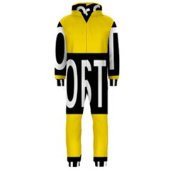 Road Sign Stop Hooded Jumpsuit (men) 