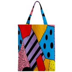 Sally s Patchwork Pattern Zipper Classic Tote Bag by Alisyart