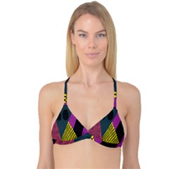 Sally Skellington Fabric Reversible Tri Bikini Top