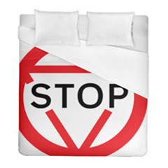 Stop Sign Duvet Cover (full/ Double Size)