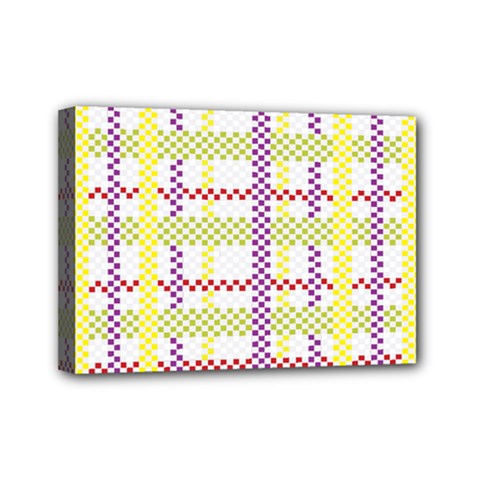 Webbing Plaid Color Mini Canvas 7  X 5 